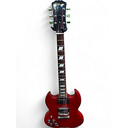 Used Stagg Left Handed SG Red Solid Body Electric Guitar