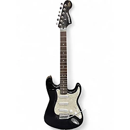 Used Starcaster by Fender Strat Black Solid Body Electric Guitar