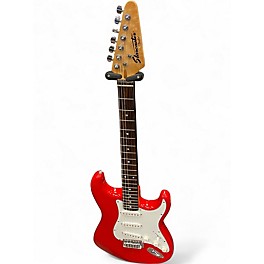 Used Starcaster by Fender Stratocaster red Solid Body Electric Guitar