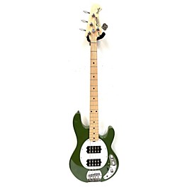 Used Used Sterling Sting Ray OLive Green Electric Bass Guitar