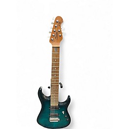 Used Sterling by Music Man John Petrucci JP157 7 String Emerald Green Solid Body Electric Guitar