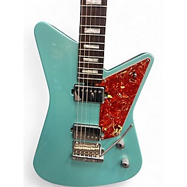 Used Sterling by Music Man MARIPOSA Metallic Aqua Marine Solid Body Electric Guitar