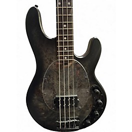 Used Sterling by Music Man Ray34 Black Poplar Burl Electric Bass Guitar