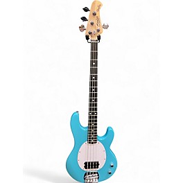 Used Sterling by Music Man STING RAY  ELECTRIC BLUE Electric Bass Guitar
