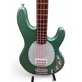 Used Sterling by Music Man StingRay Ray34 Seafoam Sparkle Electric Bass Guitar