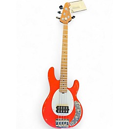 Used Sterling by Music Man Stingray Short Scale Fiesta Red Electric Bass Guitar