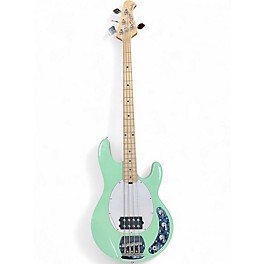 Used Sterling by Music Man Sub 4 Surf Green Electric Bass Guitar