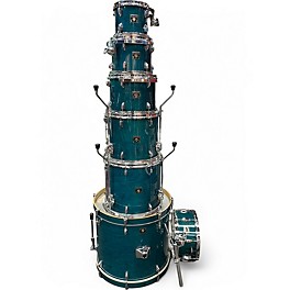 Used TAMA 7 Piece Superstar Classic Blue Lacquer Burst Drum Kit