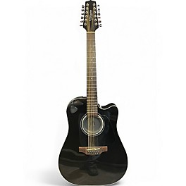 Used Takamine GD30CE-12 Black 12 String Acoustic Electric Guitar