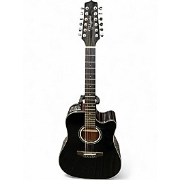 Used Takamine GD30CE-12 Black 12 String Acoustic Electric Guitar