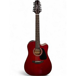 Used Takamine GD30CE-12 Red 12 String Acoustic Electric Guitar