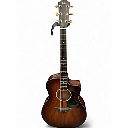 Used Taylor 224CEKDLX Shaded Edge Burst Acoustic Electric Guitar