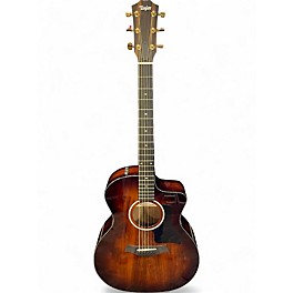 Used Taylor 224CEKDLX Shaded Edge Burst Acoustic Electric Guitar