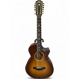 Used Taylor Builder's Edition 652ce 12 String 2 Color Sunburst 12 String Acoustic Electric Guitar