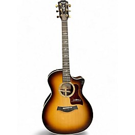 Used Taylor custom 414ce shaded edge burst Acoustic Electric Guitar