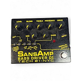 Used Tech 21 Sans Amp Bass Driver DI Bass Effect Pedal