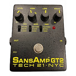 Used Tech 21 Sansamp GT2 Tube Amp Emulator Effect Pedal