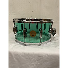 Used Used Vertical Drum Co 14X7 Custom Acrylic Drum Trans Blue