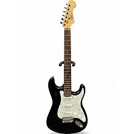 Used Vineyard STRAT Black Solid Body Electric Guitar