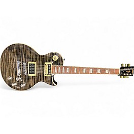 Used Vintage V100 Trans Black Solid Body Electric Guitar