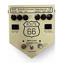 Used Visual Sound ROUTE 66 AMERICAN OVERDRIVE Effect Pedal