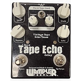 Used Wampler Faux Tape Echo Delay Effect Pedal