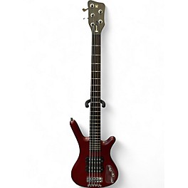 Used Warwick Corvette 5 String Satin Red Electric Bass Guitar