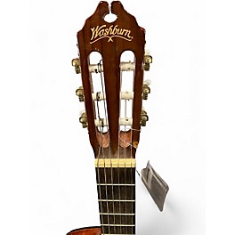 Used Washburn C44CE Vintage Natural Classical Acoustic Electric Guitar