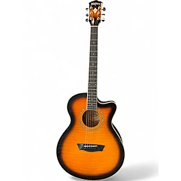 Used Washburn EA15-ATB-A 2 Tone Sunburst Acoustic Electric Guitar