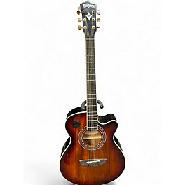 Used Washburn EA55G A U 2 Tone Sunburst Acoustic Electric Guitar