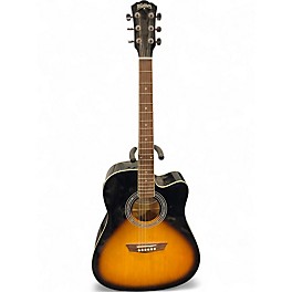 Used Washburn L20110766 2 Color Sunburst Acoustic Electric Guitar