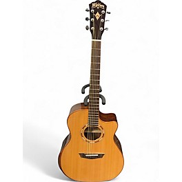 Used Washburn WCG20SCE Vintage Natural Acoustic Electric Guitar