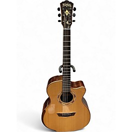 Used Washburn WCG25SCE Natural Acoustic Electric Guitar