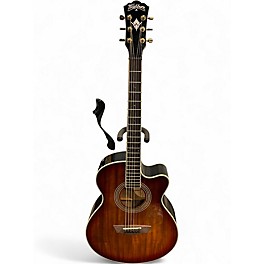 Used Washburn ea55g-a Amber Acoustic Electric Guitar