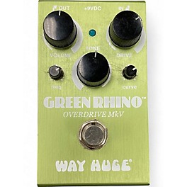 Used Way Huge Electronics WHE202 Green Rhino Overdrive Effect Pedal