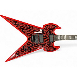 Used Wylde Audio NORSE DRAGON Candy Apple Red Solid Body Electric Guitar