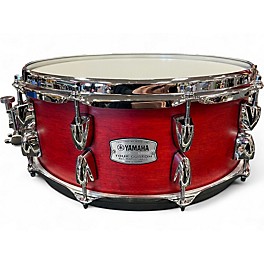Used Yamaha 14X5.5 Tour Custom snare TMS1455 candy apple satin Drum