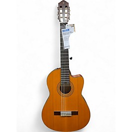 Used Yamaha CGX122MCC Natural Classical Acoustic Electric Guitar