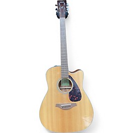 Used Yamaha FGX800C Natural Acoustic Electric Guitar