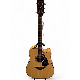 Used Yamaha FGX800C Natural Acoustic Electric Guitar