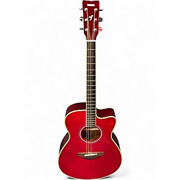 Used Yamaha FSC-TA Red Acoustic Electric Guitar