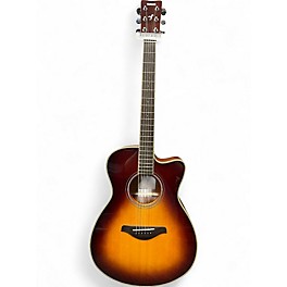 Used Yamaha FSC-TA TransAcoustic Concert Cutaway Brown Sunburst Acoustic Electric Guitar