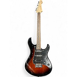 Used Yamaha PAC012 DLX dark sunburst Solid Body Electric Guitar