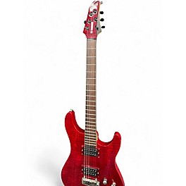 Used Yamaha RGX620Z Trans Red Solid Body Electric Guitar