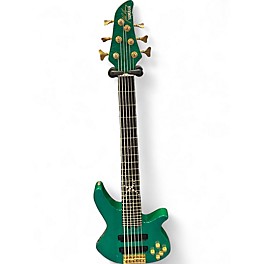 Used Yamaha rbx6jm Emerald Green Electric Bass Guitar