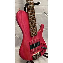 Used Used ZELINE SINGLE CUT Pink Electric Bass Guitar