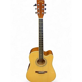 Used Zager ZAD-50CE Natural Acoustic Electric Guitar