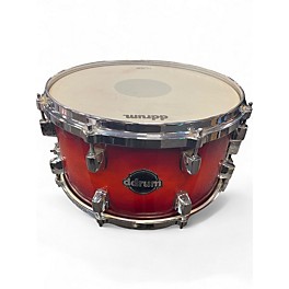 Used ddrum 13in Dominion Maple 13 X 7 Trans Red Drum