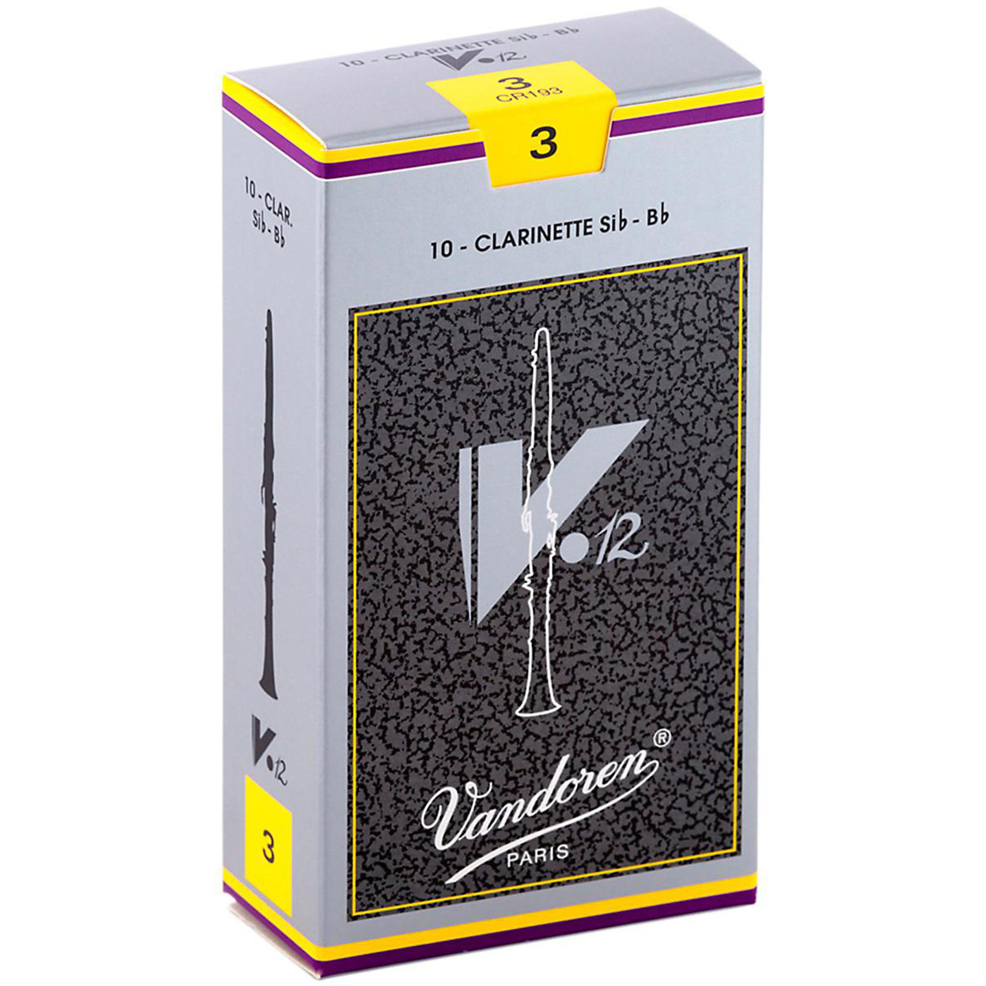 Vandoren V12 Bb Clarinet Reeds Strength 3 Box of 10 | Guitar Center