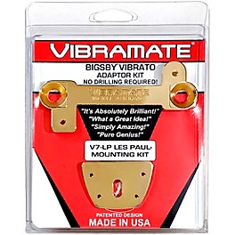 Vibramate V7-LP Mounting Kit for Les Paul Guitars, Gold